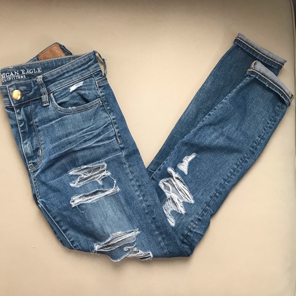 American Eagle ripped jeans
